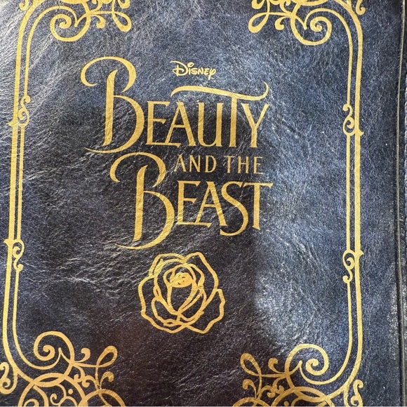 Disney Beauty and the Beast black gold book bag crossbody - Picture 7 of 12